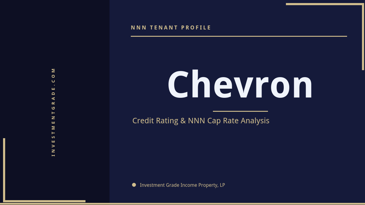 Chevron credit rating, NNN cap rate, and investment grade tenant profile