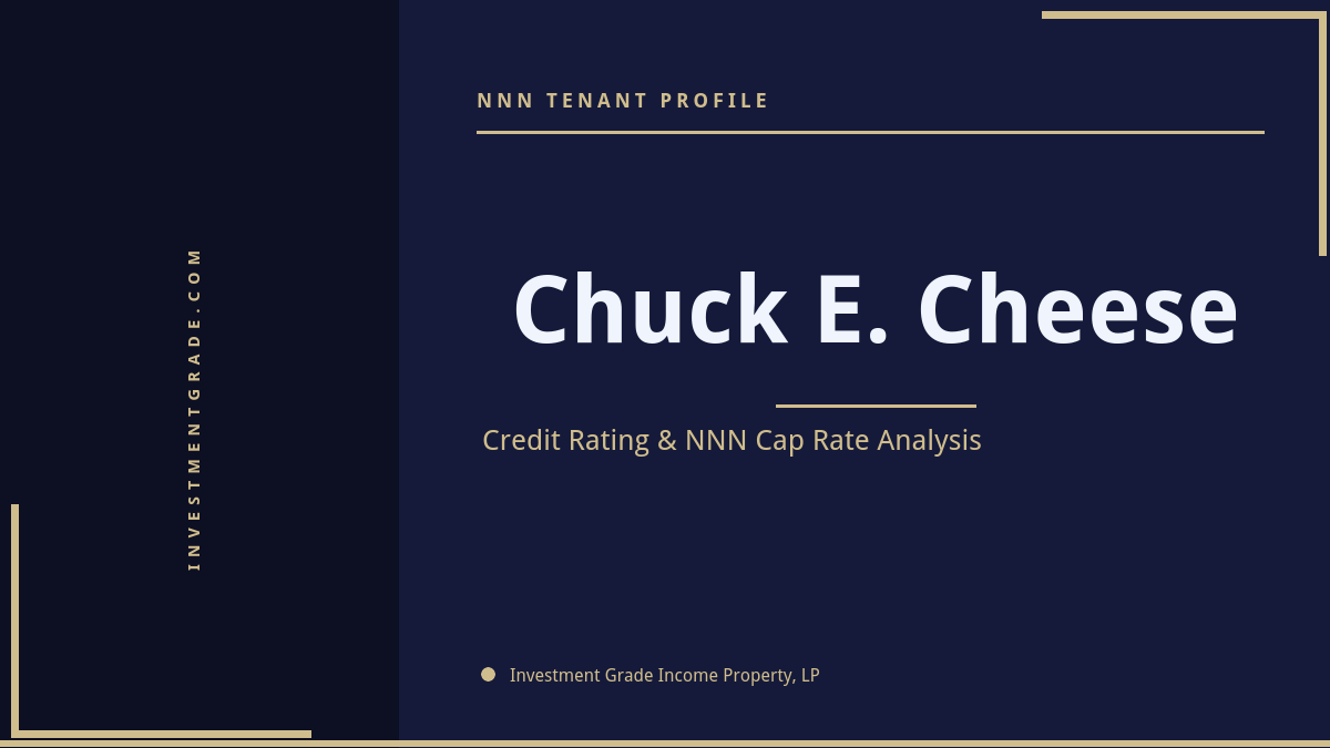 Chuck E. Cheese credit rating, NNN cap rate, and investment grade tenant profile