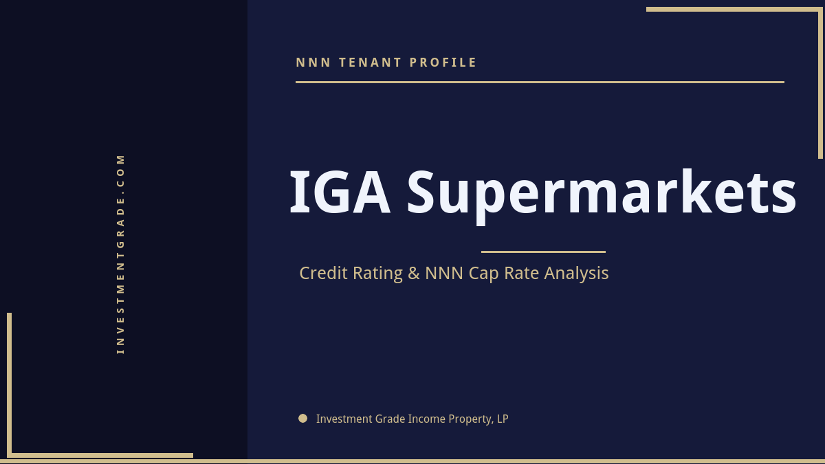 IGA Supermarkets credit rating, NNN cap rate, and investment grade tenant profile