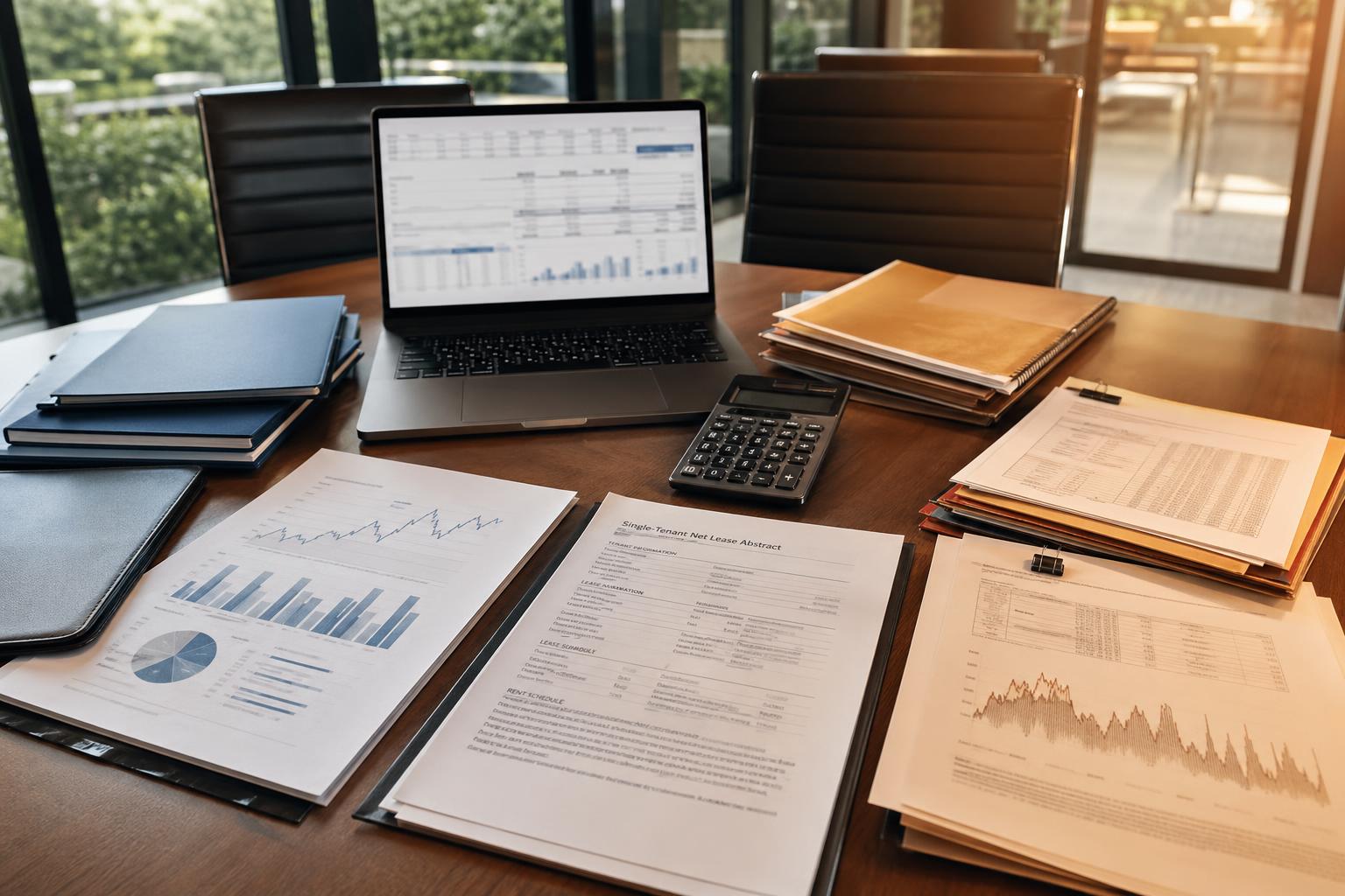 Investment Grade BBB minus Real Estate featured image showing CRE finance underwriting documents and credit analysis