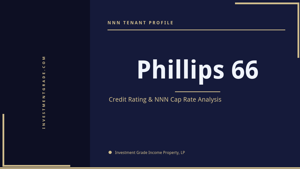 Phillips 66 credit rating, NNN cap rate, and investment grade tenant profile