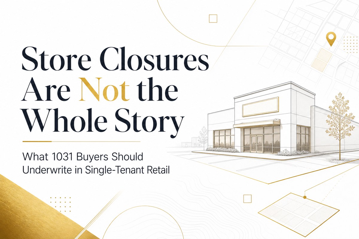 Single-tenant retail store closures and 1031 buyer underwriting