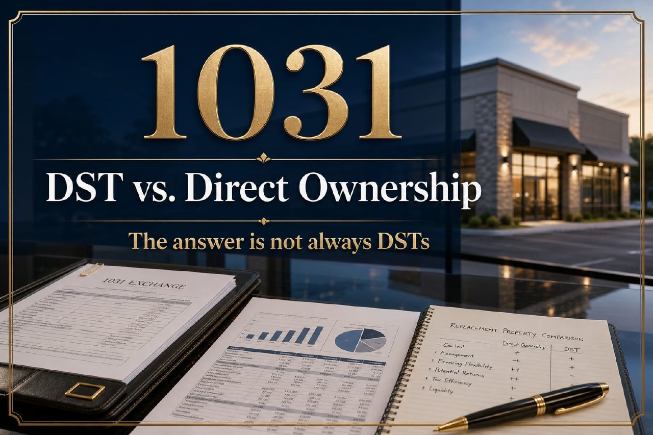 1031 DST vs Direct Ownership replacement property comparison title card