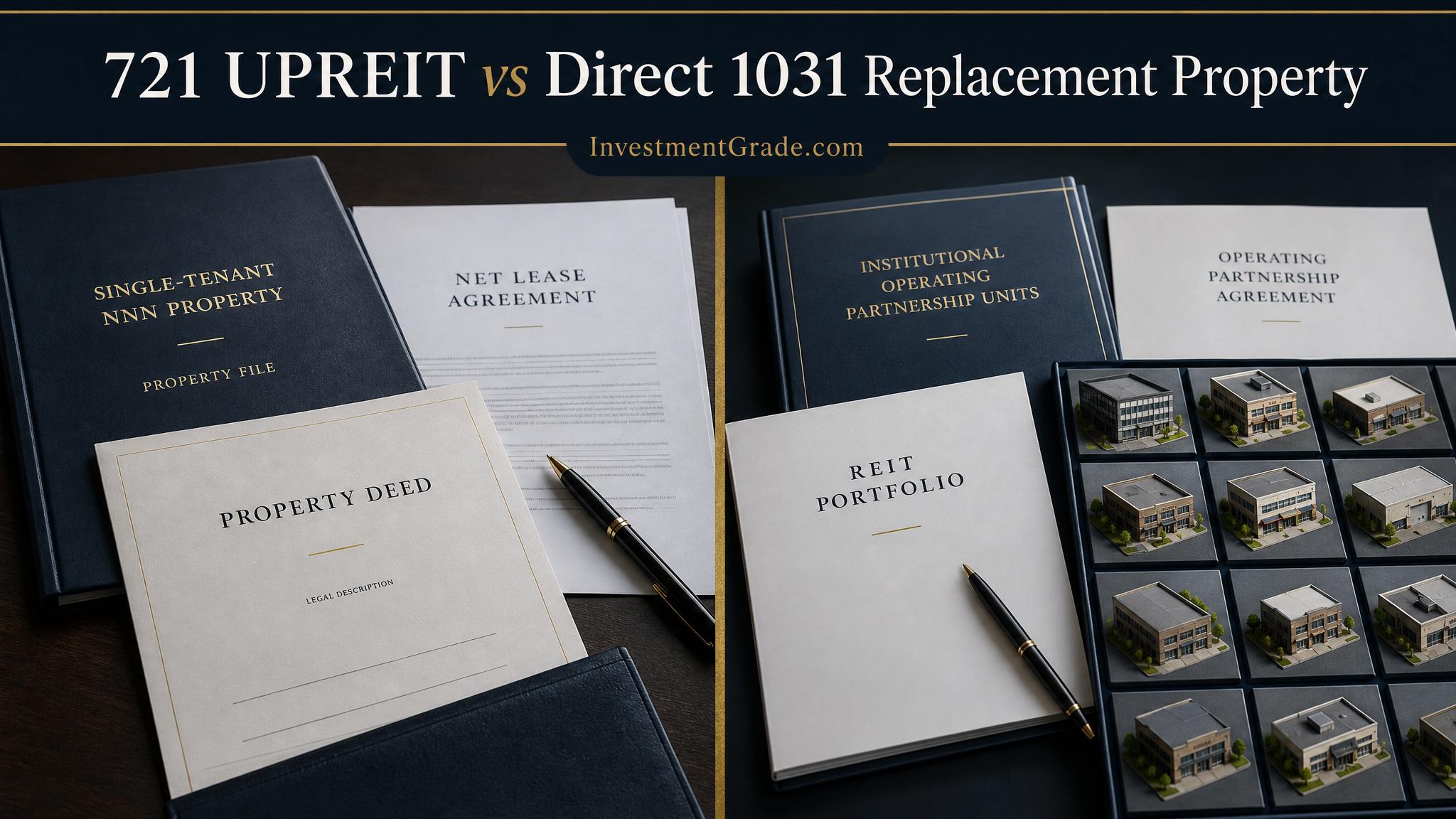 721 UPREIT vs Direct 1031 Replacement Property title card
