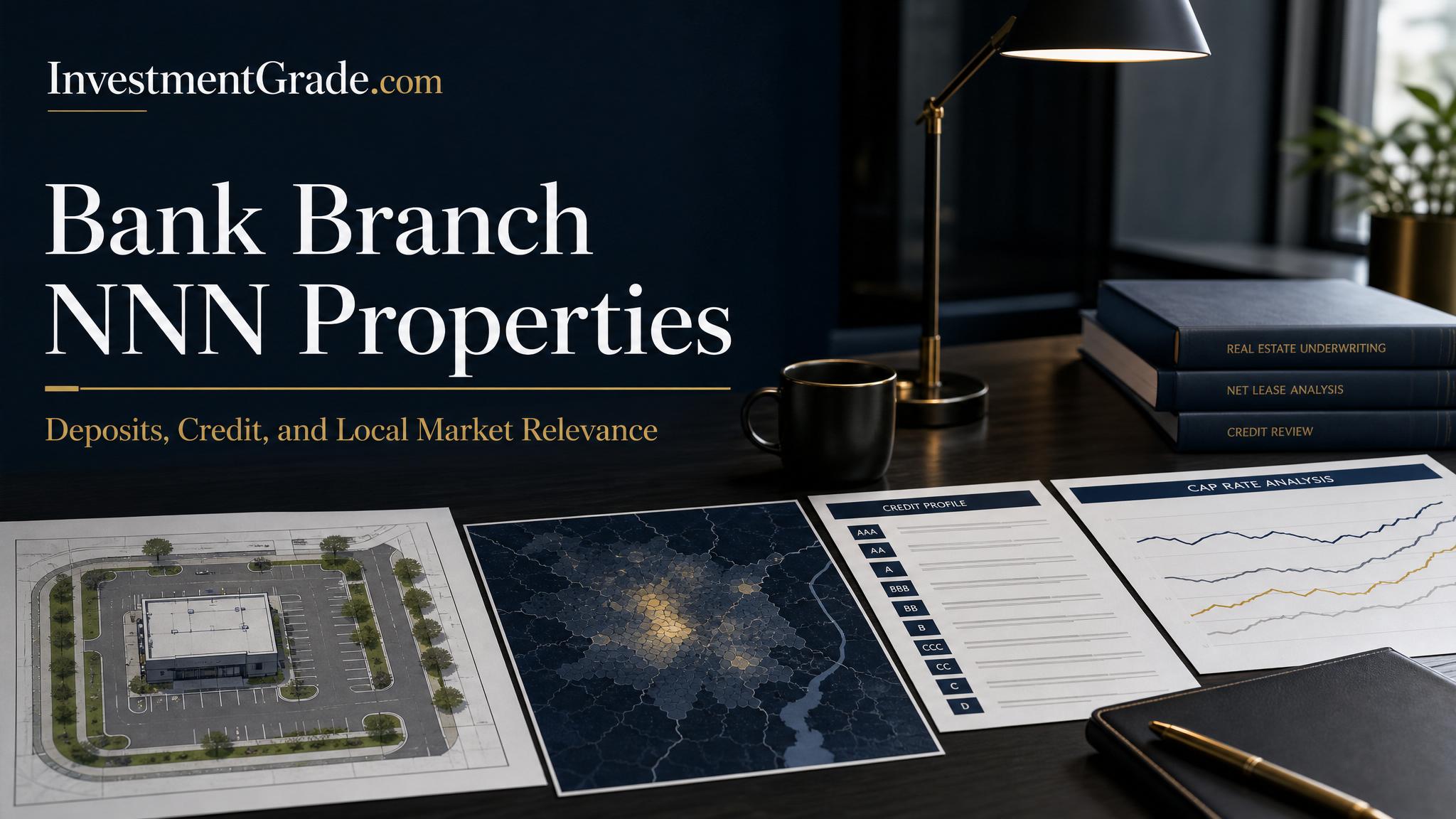 Bank Branch NNN Properties Deposits Credit and Local Market Relevance title card