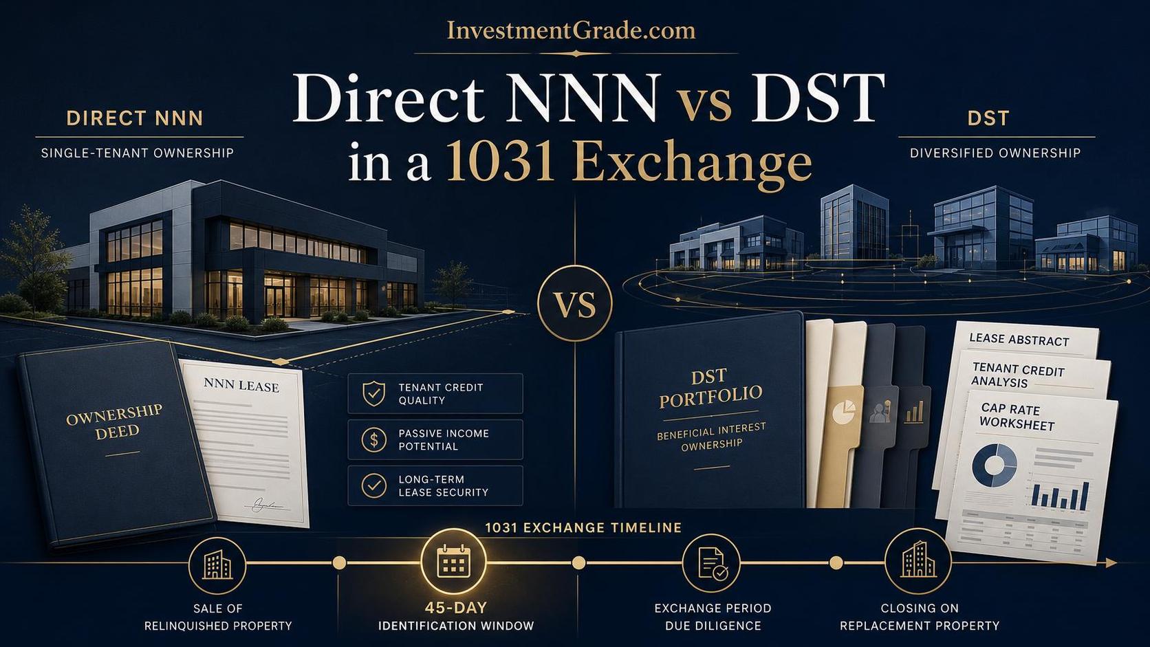 Direct NNN vs DST in a 1031 Exchange title card