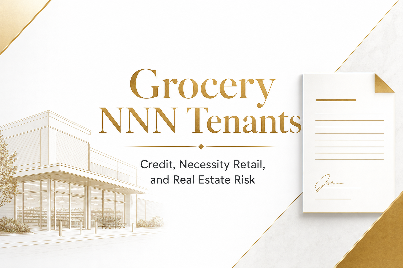 Grocery NNN Tenants Credit Necessity Retail and Real Estate Risk title card