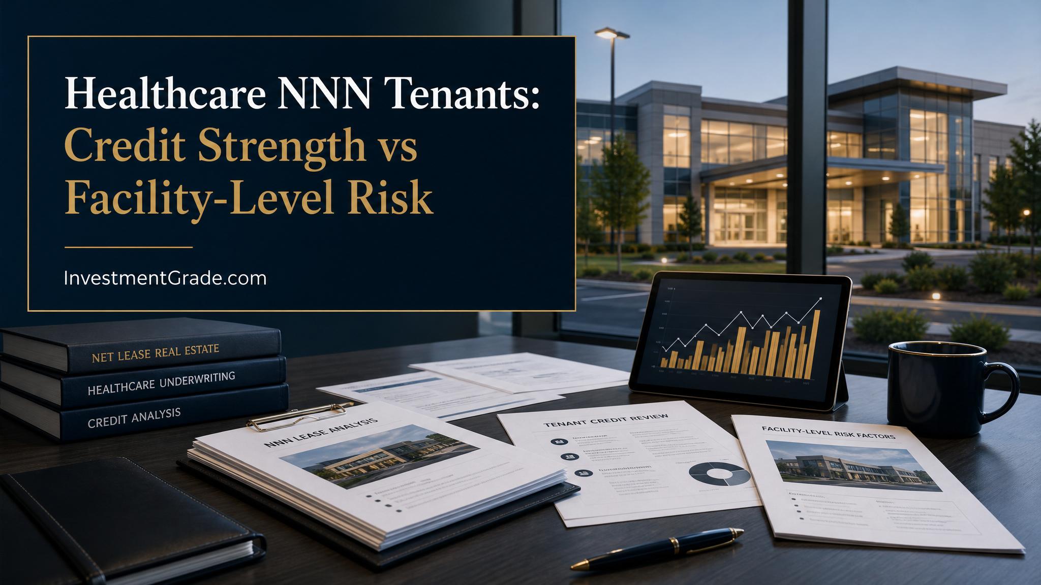 Healthcare NNN Tenants Credit Strength vs Facility-Level Risk title card