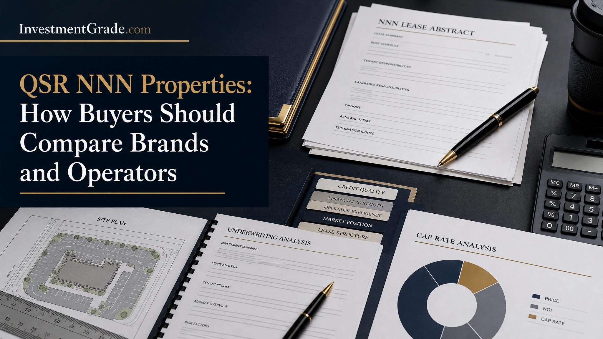 QSR NNN properties compare brands and operators title card