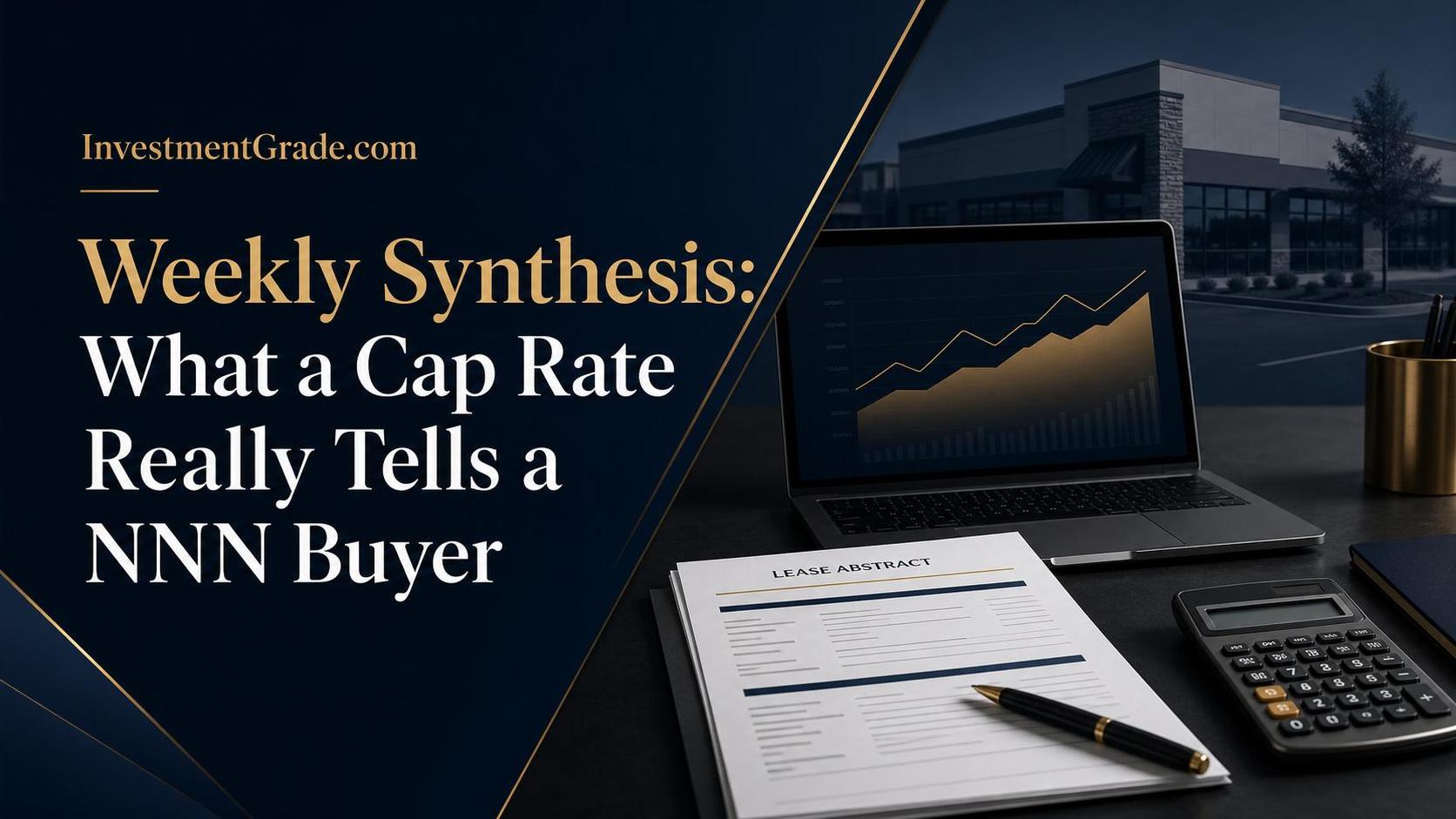 Weekly Synthesis: What a Cap Rate Really Tells a NNN Buyer title card