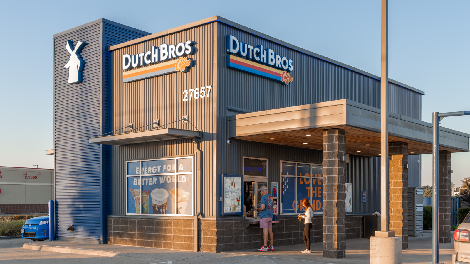 Dutch Bros Coffee drive-thru location in Tomball, Texas