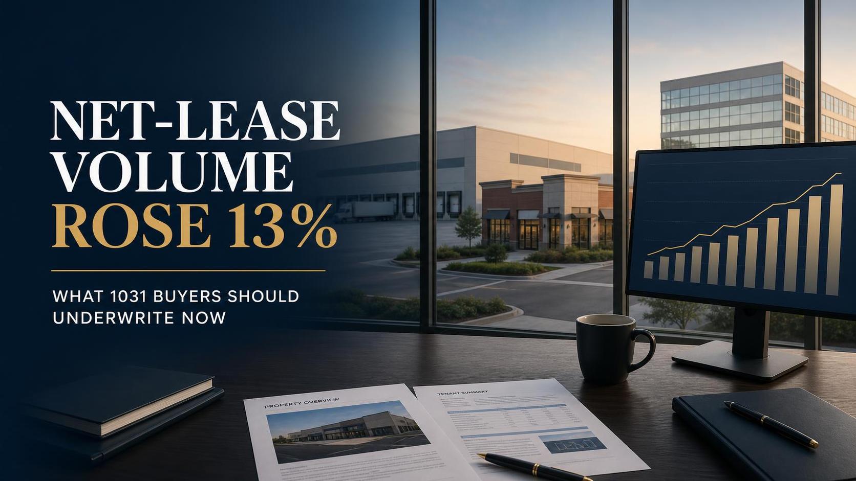 Q2 2026 net-lease investment volume rose 13 percent — 1031 buyer underwriting guide